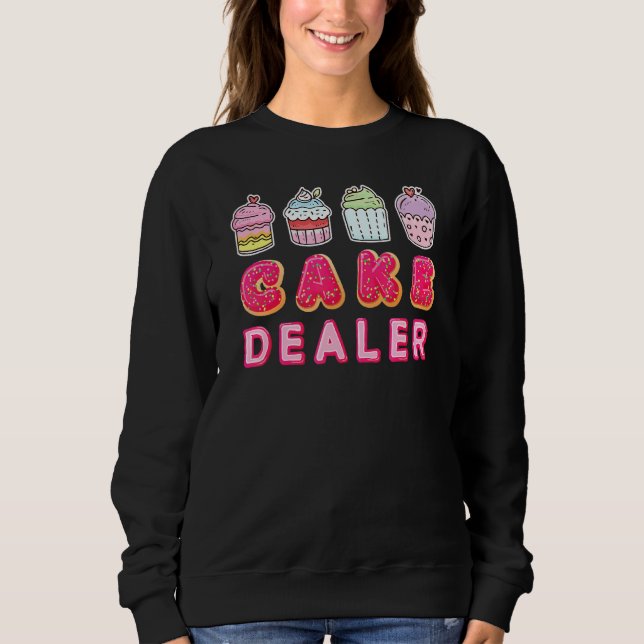 Cake Dealer Cuptårta Baking Chef T Shirt (Framsida)