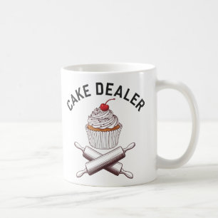 "Cake Dealer Cuptårta Design Anpassningsbar Bloc Kaffemugg