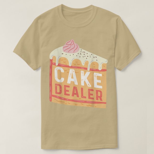 Cake Dealer Cute Baking Crew Proud Chef Baker Squa T Shirt (Design framsida)