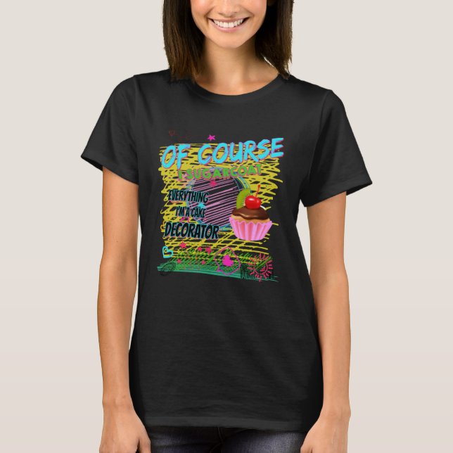 Cake Decorating Passion Baking  Cute T Shirt (Framsida)