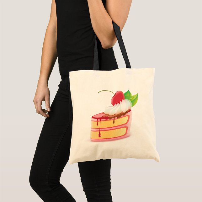 Cake Dessert Tote Bag Tygkasse (Skapare uppladdad)