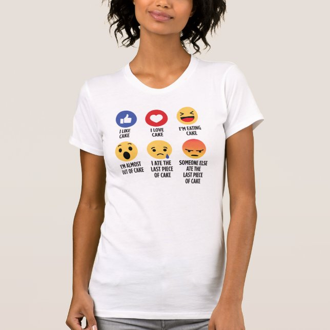 Cake Emojis Tee Shirt (Framsida)