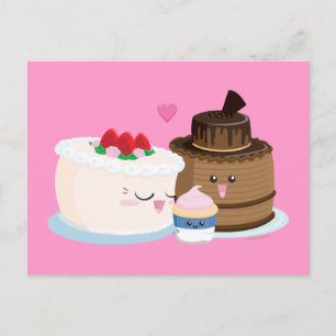 Cake Family Vykort