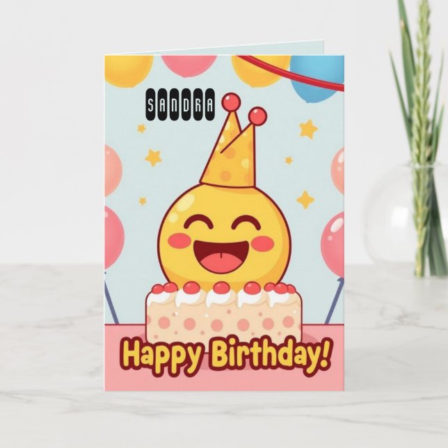 Cake Grattis på födelsedagen Kort (Framsida)