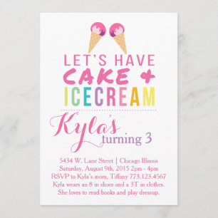 Cake & Ice Cream Inbjudan