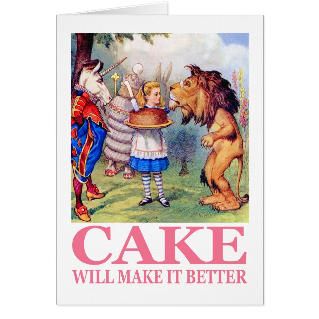 CAKE KOMMER ATT BÄTTRE HÄLSNINGSKORT (Framsidan)