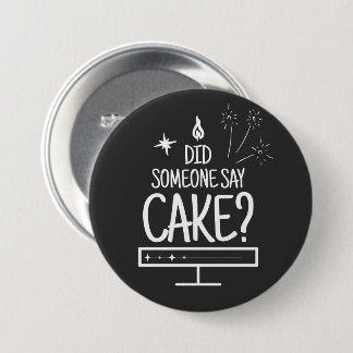 Cake Lover Quote Minimal White Typography Black Knapp