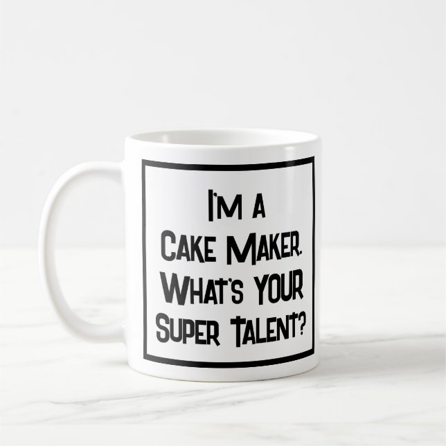 Cake Maker Toppen Talent. Kaffe Mugg (Vänster)