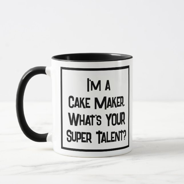 Cake Maker Toppen Talent. Två tonkaffe Mugg (Vänster)