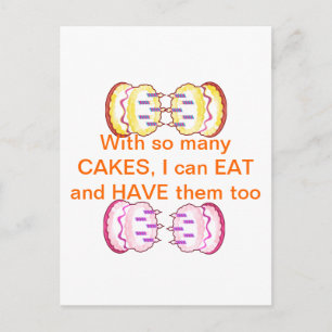 CAKE MANIA : KIDS vill ha en PLATS med CAKES Vykort