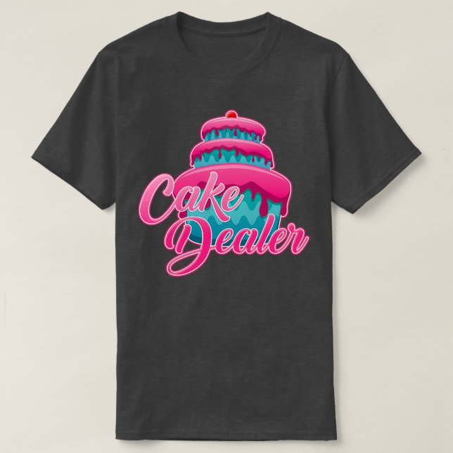 Cake paj-återförsäljare bakare t shirt (Design framsida)
