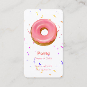 CAKE PATISSERIE CUPCAKE BAKERY DONUT QR CODE VISITKORT