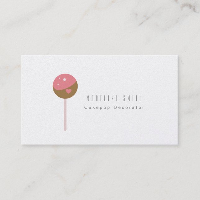Cake Pop Cookie Bakning Tårta Dekoratör  Visitkort (Framsida)