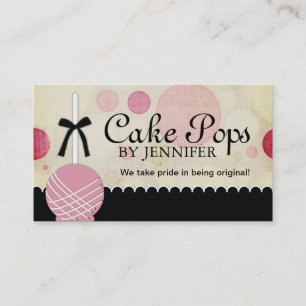 Cake Pops-Affärskort Visitkort