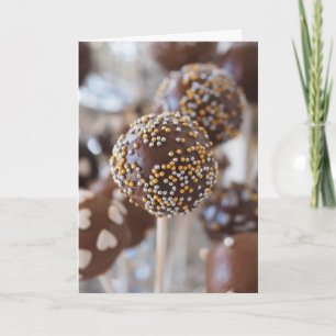 CAKE POPS FÖDELSEDAGSKORT KORT