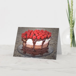 Cake Raspberry Chocolate Strawberry Vanilla Cakes Kort