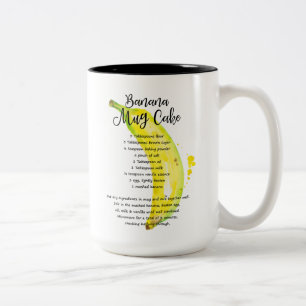 Cake Recipe Banana Mugg, stora Storlekare Mugg
