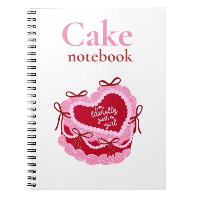Cake Recipe Journal for Baking Lovers Anteckningsbok (Framsidan)