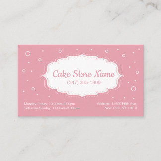 Cake Store business cards Visitkort