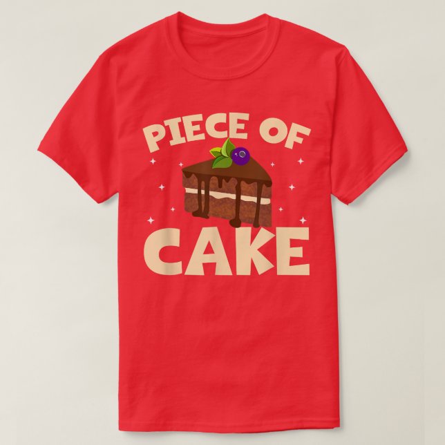 Cake Tshirts Baker Dessert Food Pun Biet of Cake (Design framsida)