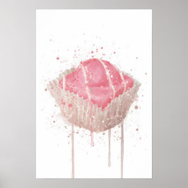 Cake Wall Art Print 'French Fancie Strawberry' Poster