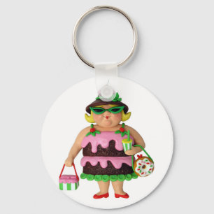 Cake Woman Nyckelring