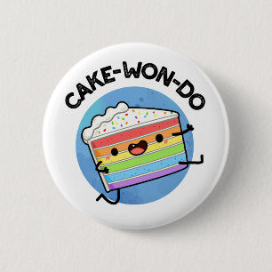 Cake-won-do Funny Taekwondo Cake Pun Knapp