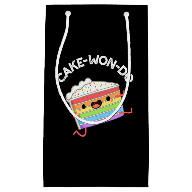 Cake-won-do Funny Taekwondo Cake Pun Mörk BG (Framsidan)