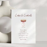 Cakes Cocktails Espresso Martini Rosa Bow Party Inbjudningar<br><div class="desc">Ställ in scenen för en chic och glamorös samling med den här Cakes & Cocktails Espresso Martini Party-inbjudan som innehåller en rosa coquette-buskdesign. Perfekt för att vara värd för en snyggt soirée, den här inbjudan fångar elegansen av eftergivna efterrätter och sofistikerade drycker, skapar den perfekt för möhippor, födelsedagsfester eller flickors...</div>