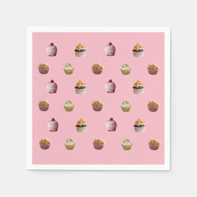 Cakes Colorful Napkins Pappersservett (Framsidan)