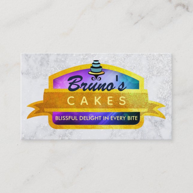 Cakes Slogans-Affärskort Visitkort (Framsida)