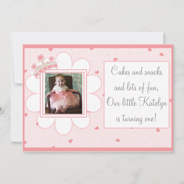 Cakes & Snacks and Lots of Roligt, första födelsed Inbjudningar (Framsida)