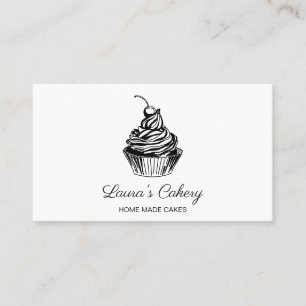 Cakes Sweets Cuptårta Bakery Girly Vintage Craft Visitkort