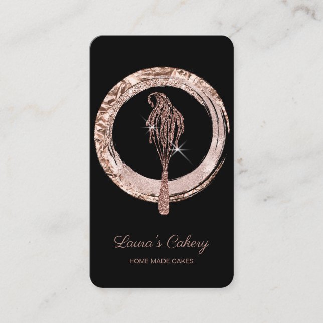 Cakes & Sweets Cuptårta Home Bakery Drickning Whis Visitkort (Framsida)