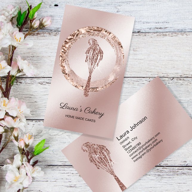 Cakes & Sweets Cuptårta Home Bakery Drickning Whis Visitkort (Skapare uppladdad)