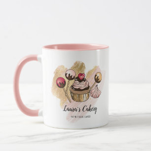 Cakes & Sweets Cuptårta Home Bakery Dripping Guld Mugg