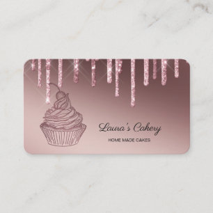 Cakes & Sweets Cuptårta Home Bakery Dripping Guld Visitkort