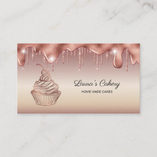 Cakes & Sweets Cuptårta Home Bakery Dripping Guld Visitkort