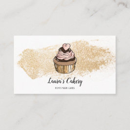 Cakes & Sweets Cuptårta Home Bakery Dripping Guld Visitkort