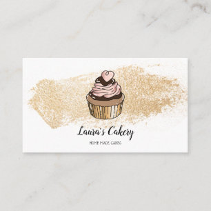 Cakes & Sweets Cuptårta Home Bakery Dripping Guld Visitkort