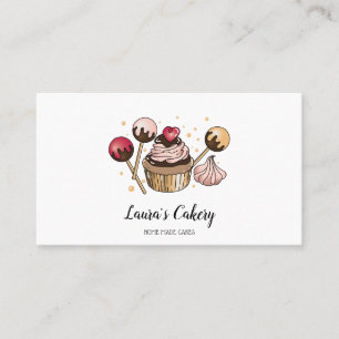 Cakes & Sweets Cuptårta Home Bakery Dripping Guld Visitkort