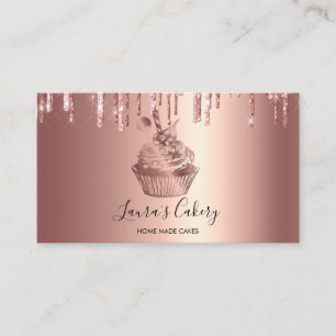 Cakes & Sweets Cuptårta Home Bakery Dripping Guld Visitkort