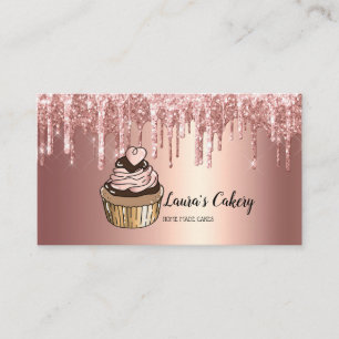Cakes & Sweets Cuptårta Home Bakery Dripping Guld Visitkort