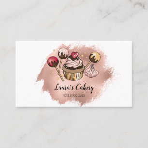 Cakes & Sweets Cuptårta Home Bakery Dripping Guld Visitkort