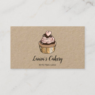Cakes & Sweets Cuptårta Home Bakery Dripping Guld Visitkort