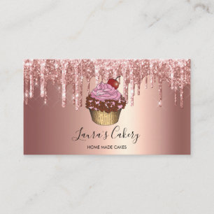 Cakes & Sweets Cuptårta Home Bakery Dripping Guld Visitkort