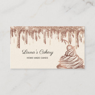 Cakes & Sweets Cuptårta Home Bakery Dripping Guld Visitkort