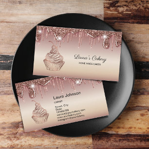 Cakes & Sweets Cuptårta Home Bakery Dripping Guld Visitkort