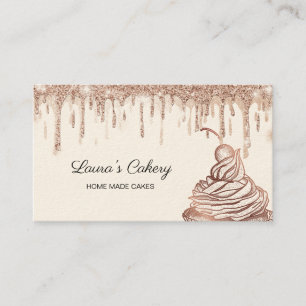 Cakes & Sweets Cuptårta Home Bakery Dripping Guld Visitkort