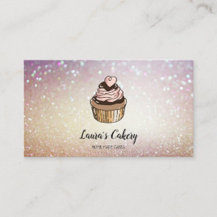Cakes & Sweets Cuptårta Home Bakery Dripping Guld Visitkort
